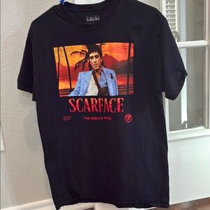 Scarface Graphic Black T-Shirt size medium